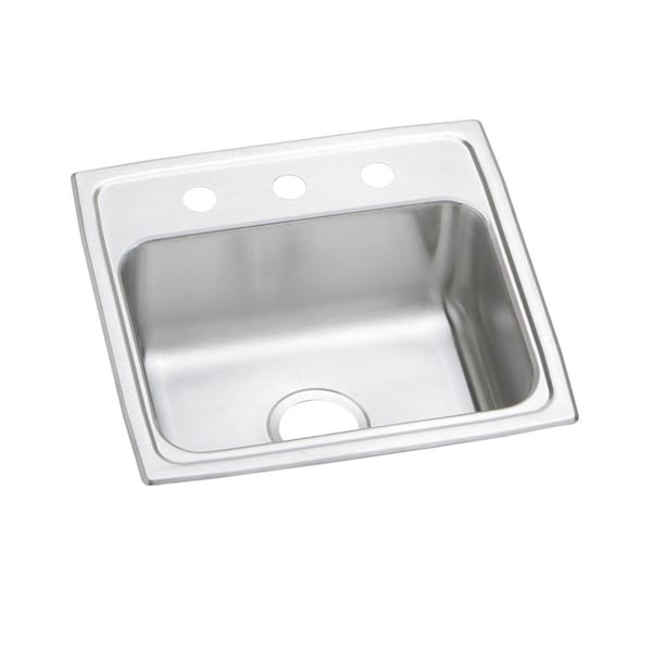 Pacemaker Stainless Steel 19 X 18 X 7-1/8 Single Bowl Top Mount Sink